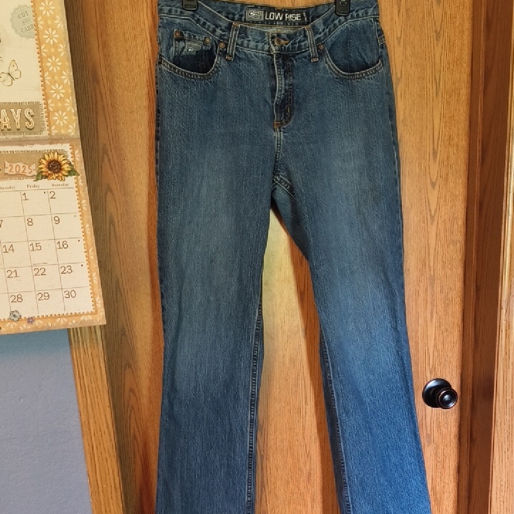 Cruel Girl Low Rise Blue Boot Cut Jeans